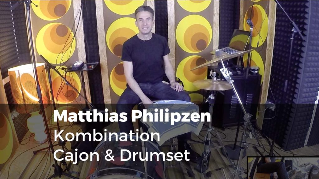 Kombination Cajon & Drumset Matthias Philipzen